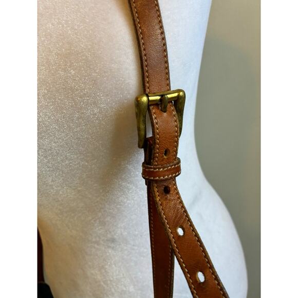 Vintage Dooney & Bourke All Weather Leather Crossbody Bag USA 80s 90s Equestrian - Picture 11 of 16